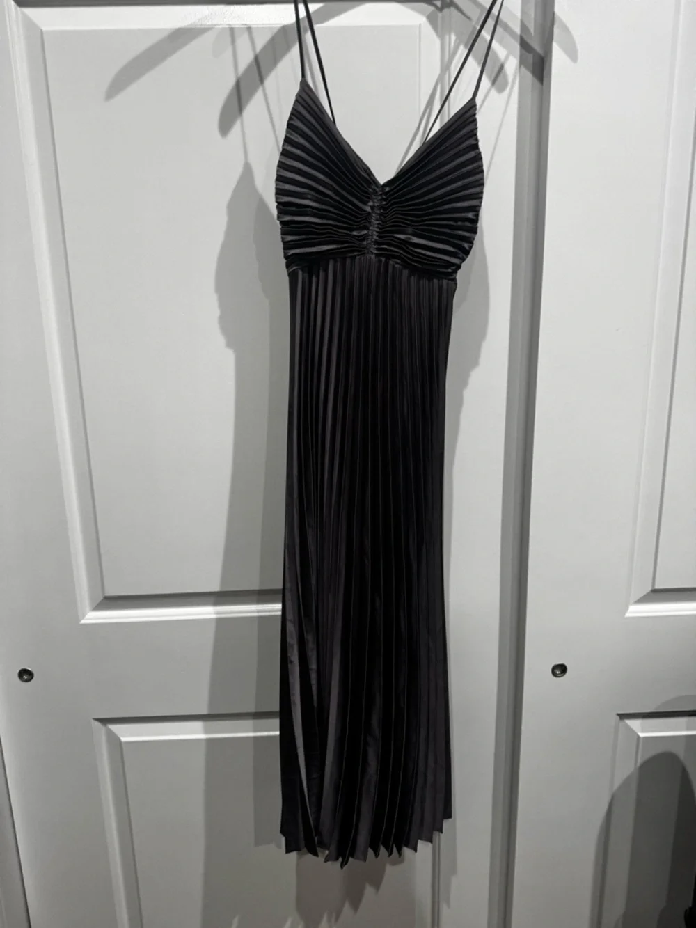 Lavender/Grey Spaghetti-Strap Dress banana republic NWT 8 - Picture 1 of 3